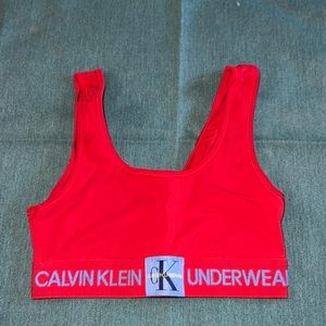 Calvin Klein Red Bra